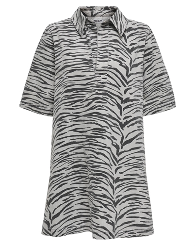 Gry Zebra Denim Kjole - Only